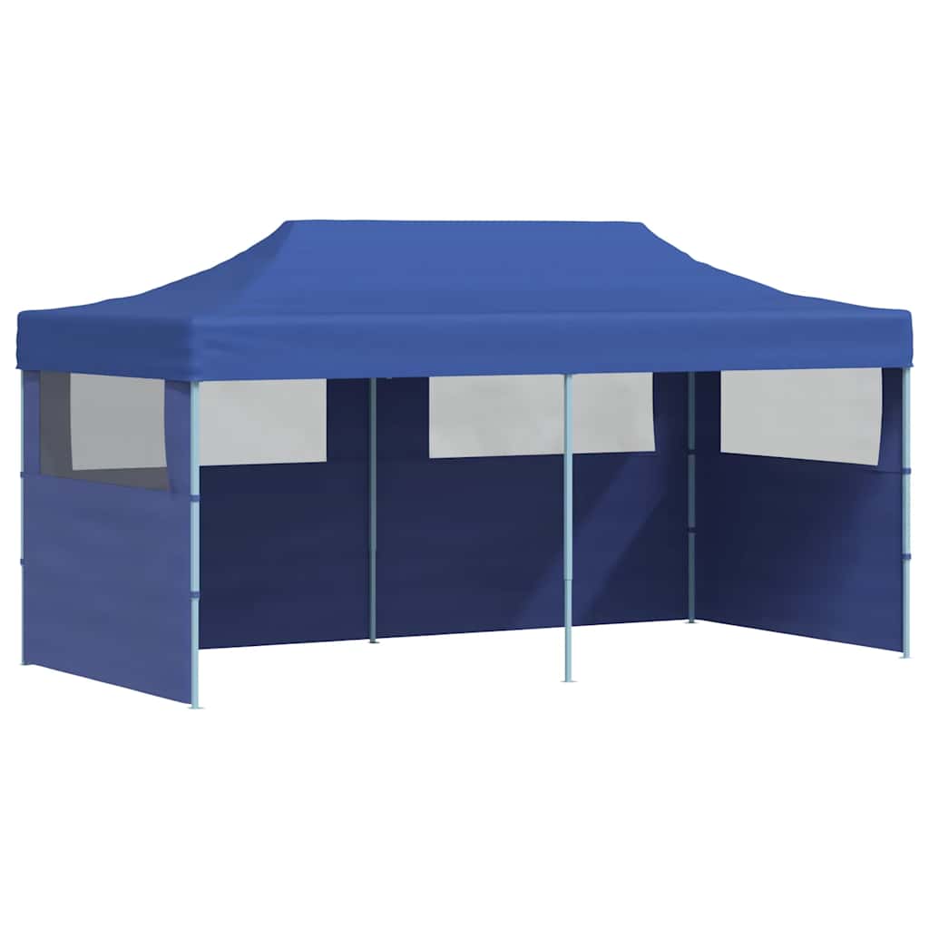vidaXL Modrý skládací nůžkový party stan 3 x 6 m
