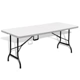 vidaXL Foldable Garden Table 70.9" HDPE White
