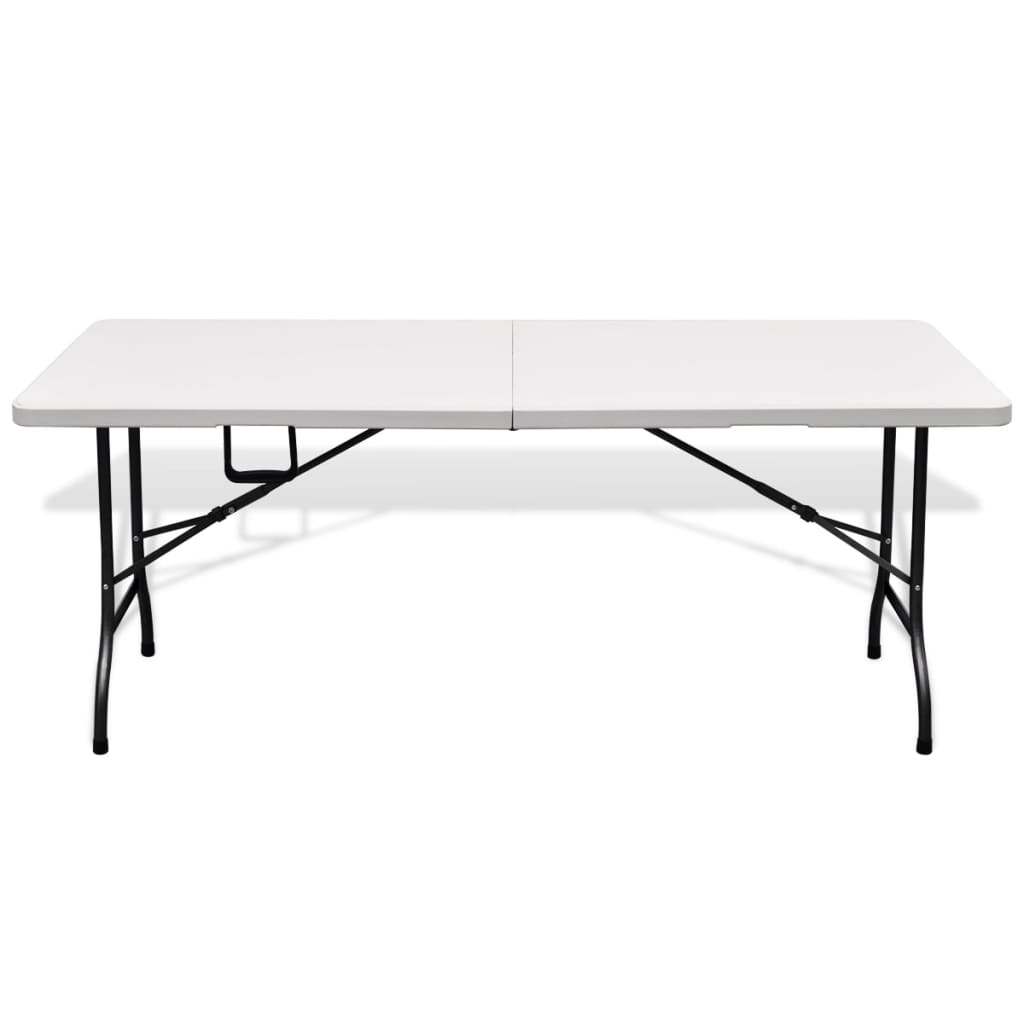 VidaXL - vidaXL Tuintafel inklapbaar 180 CM HDPE wit