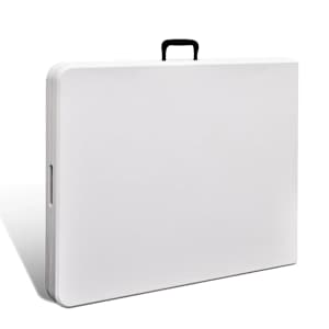 Skládací zahradní stůl bílý 180 x 75 x 74 cm HDPE - obrázek 3