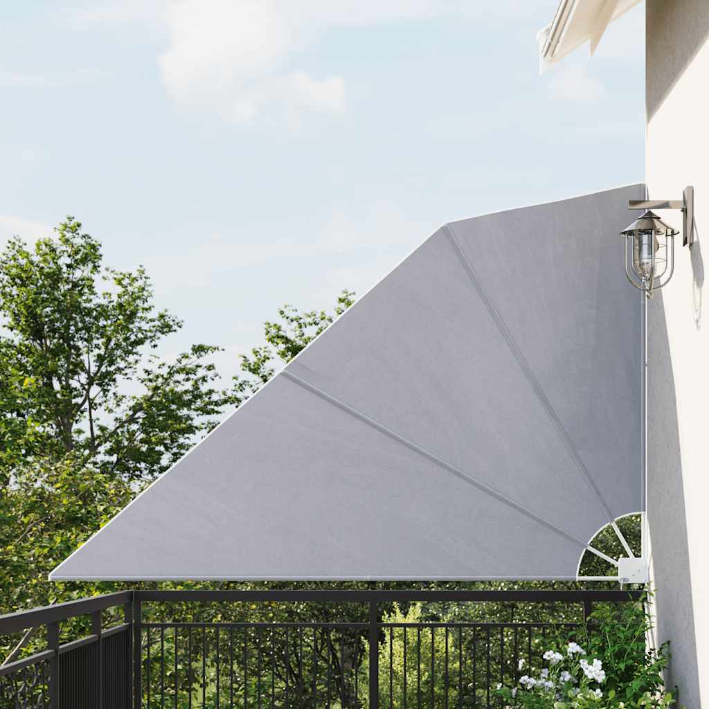 vidaXL Copertină laterală pliabilă de balcon, gri, 160x240 cm