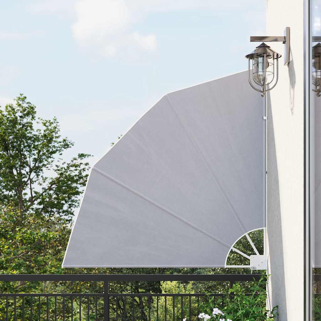 vidaXL Copertină laterală pliabilă de balcon, gri, 140x140 cm