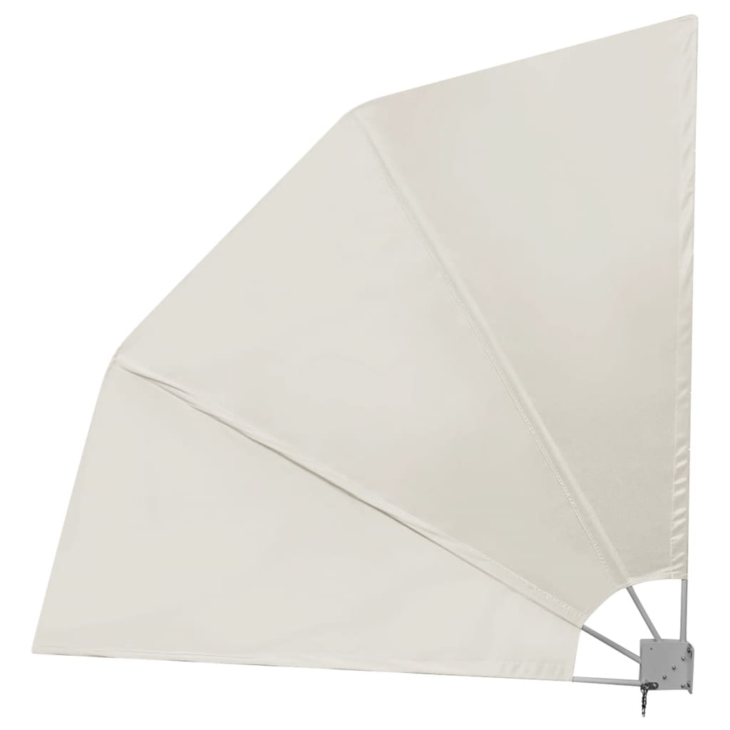 

vidaXL Balkonscherm inklapbaar 210x210 cm crème