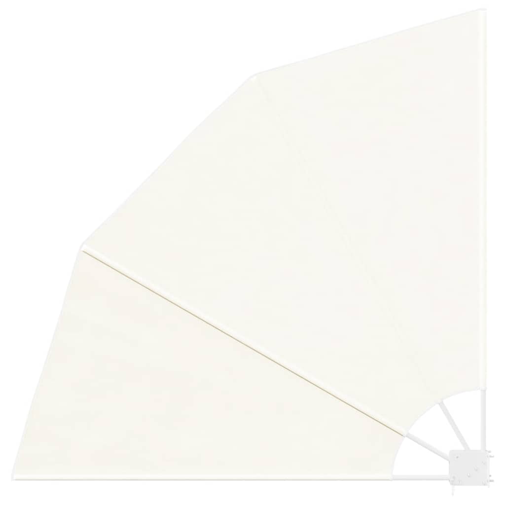 E-shop vidaXL Skladacia bočná markíza na balkón, krémová 140x140 cm