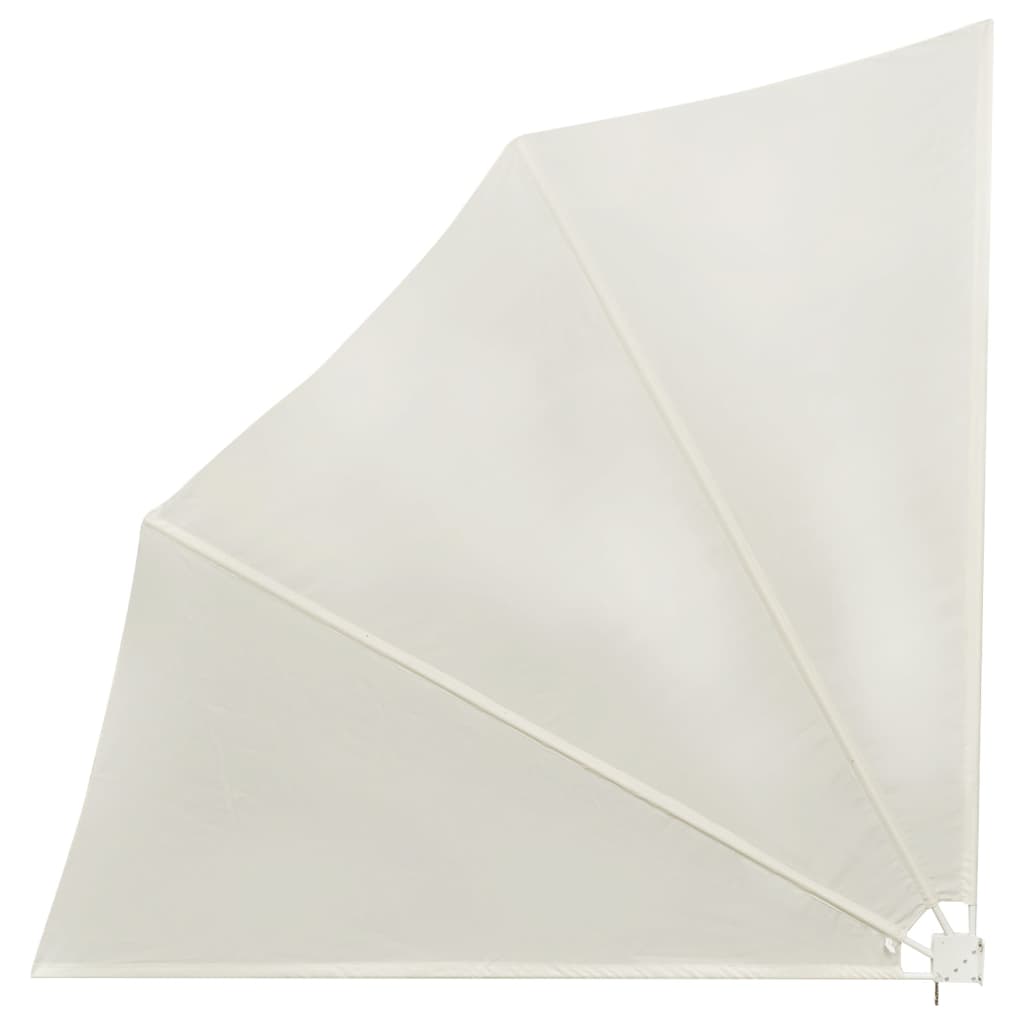 vidaXL Copertină laterală pliabilă de balcon, crem, 140x140 cm