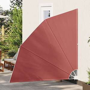 Skládací zástěna na balkon terracotta 210 x 210 cm - obrázek 3