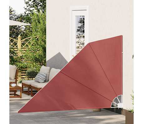 vidaXL Auvent lat&eacute;ral pliable de balcon Terre cuite 160x240 cm