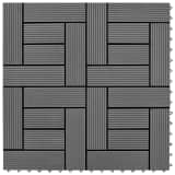 Plăci WPC 30 x 30 cm 11 buc, Gri 1mp