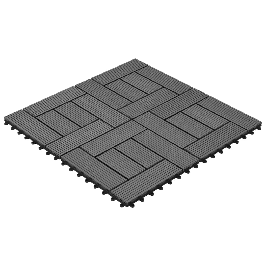 VidaXL - vidaXL Terrastegels 11 stuks 30 x 30 cm WPC 1 m2 (grijs)