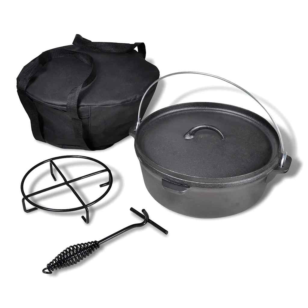 Olla Holandés + Accesorios Cocina Elevador Levantador Soporte Con Bolsa Vidaxl