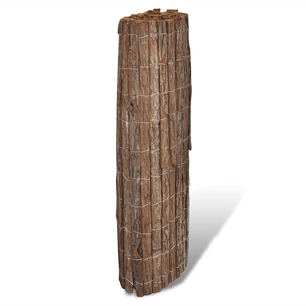 Thumbnail - vidaXL Rindenzaun 400×100 cm