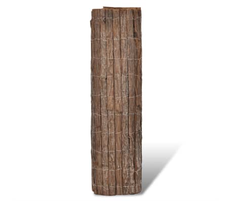 vidaXL Gard din scoarță de copac, 400 x 200 cm