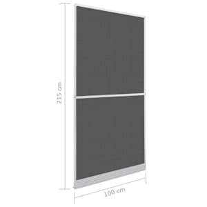 Dveřní hmyzová síť Bílá a černá 100 x 215 cm - obrázek 9