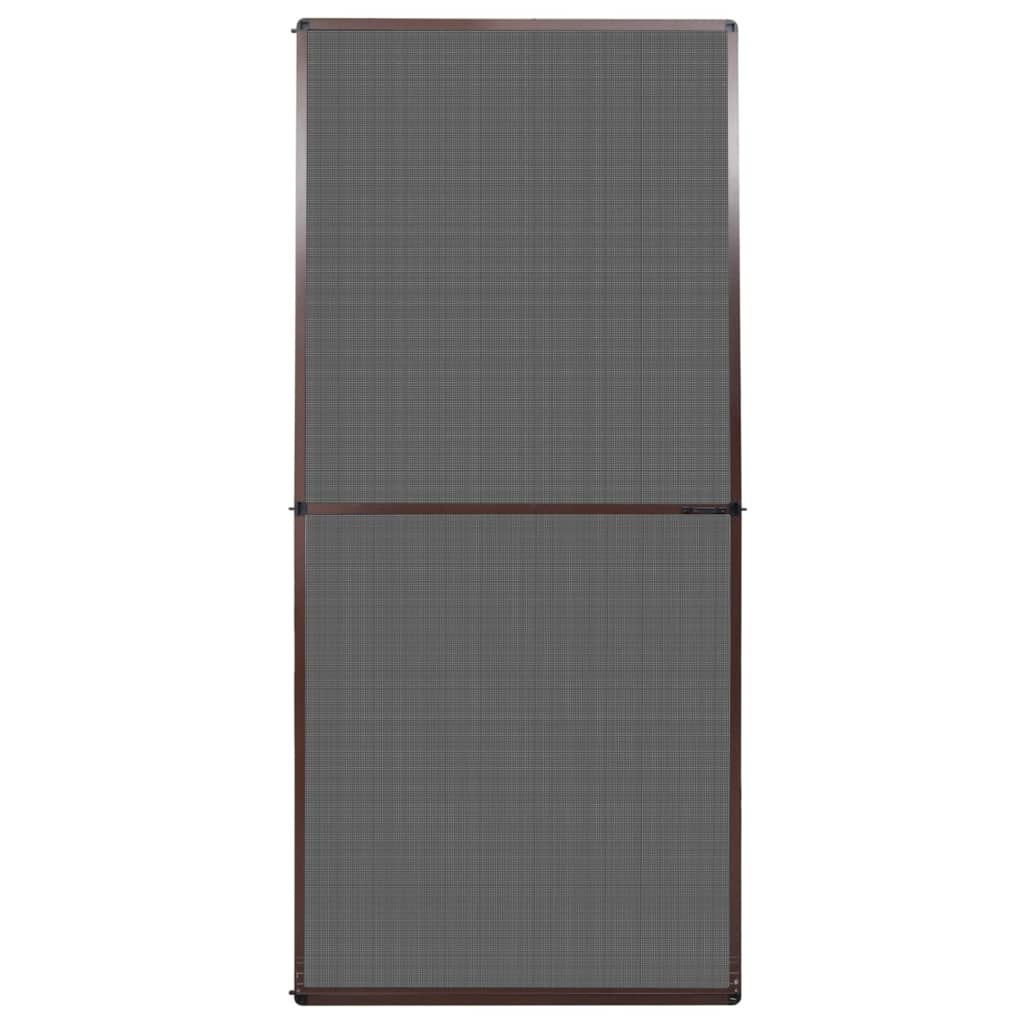 vidaXL Hordeur met scharnieren 100x215 cm bruin afbeelding