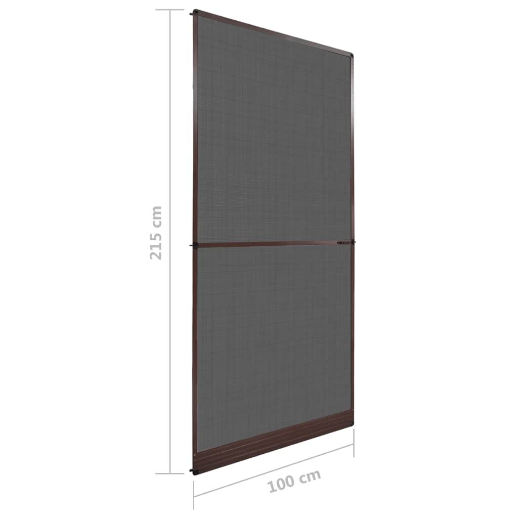 Barna zsanéros ajtó szúnyogháló 100 x 215 cm 