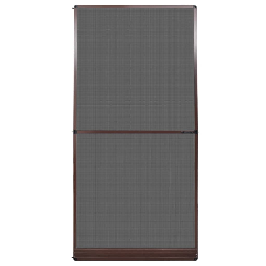 vidaXL Saranoitu ruskea hyönteisverkko oviin 120 x 240 cm