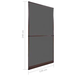 Dveřní hmyzová síť Hnědá a černá 120 x 240 cm - obrázek 9