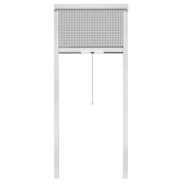 Valge allat&otilde;mmatav putukav&otilde;rk aknale 60 x 150 cm