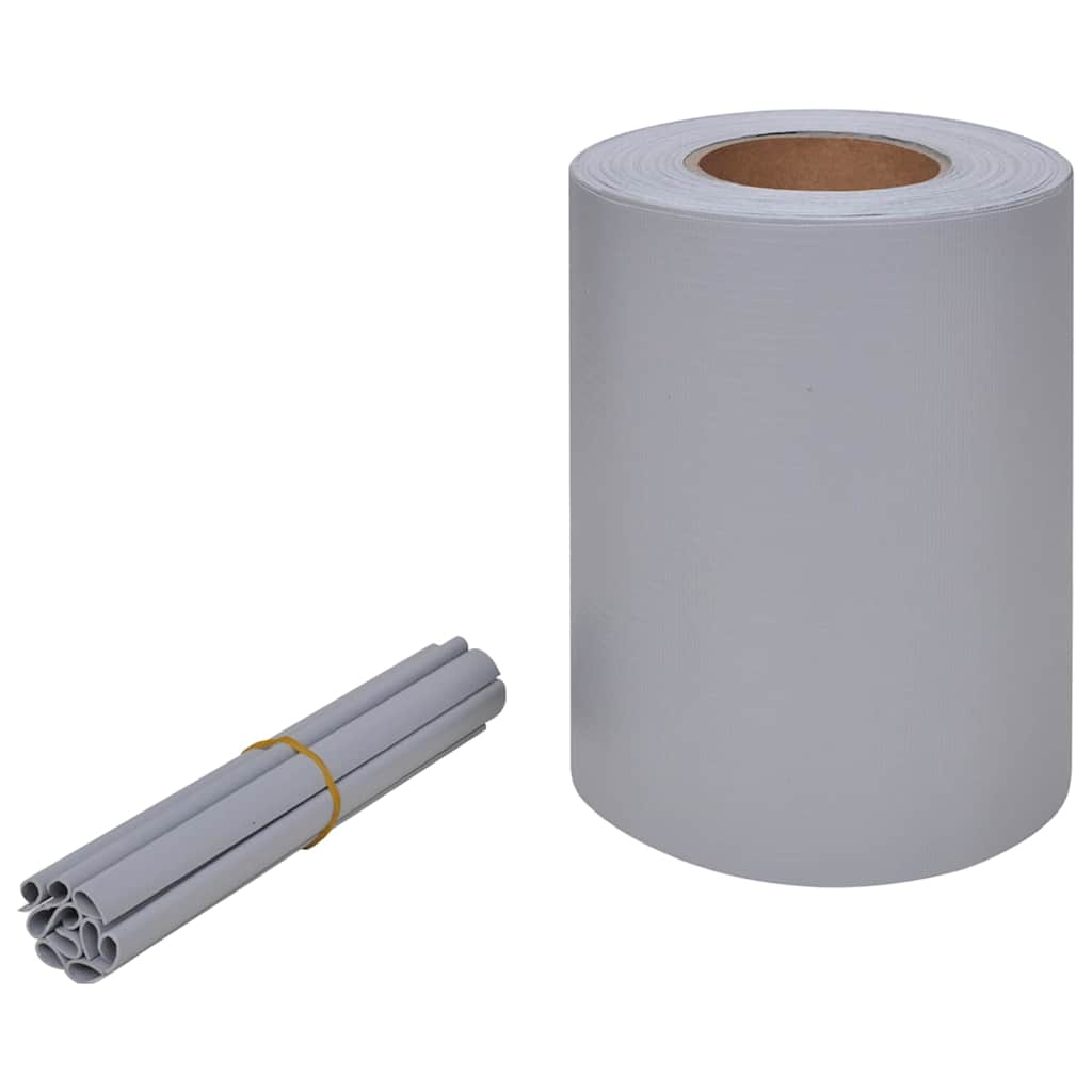 vidaXL Zabezpečovací páska PVC 70x0,19 m světle šedá