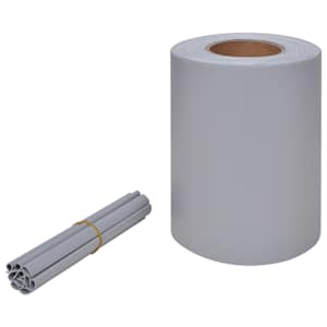Zahradní zástěna PVC 70 x 0,19 světle šedá - obrázek 2