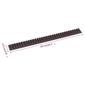 Kontrolní hroty proti ptákům 49 x 4,5 x 1,7 cm sada 20 ks - obrázek 4