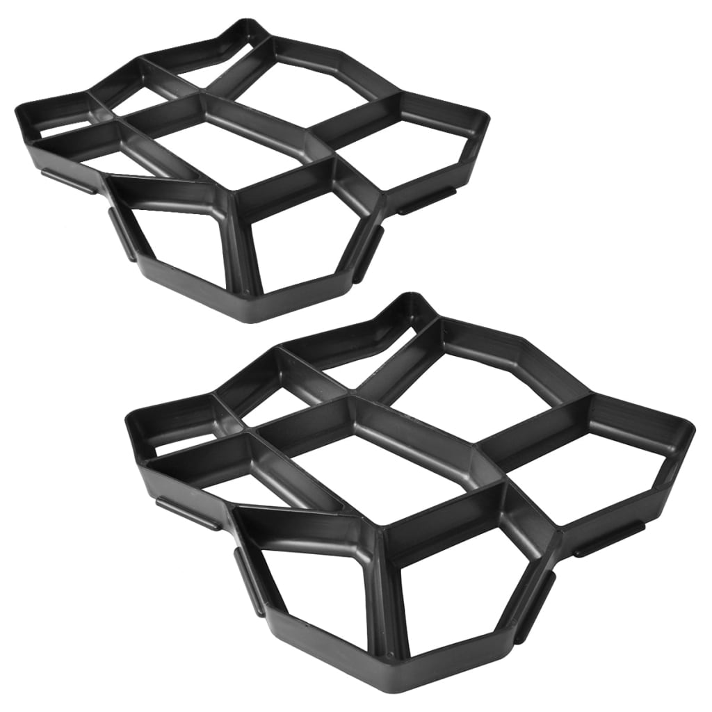 vidaXL Pflasterform für den Garten 42 x 42 x 4 cm 2er-Set