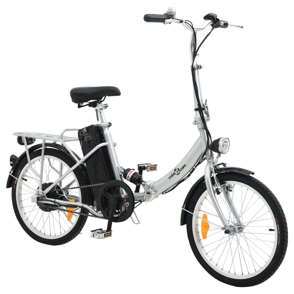 Bicicletă electrică pliabilă cu baterie litiu-ion, aliaj aluminiu vidaXL