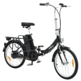 Saliekams Elektriskais Velosipēds ar Litija-jonu akumulatoru, Melns