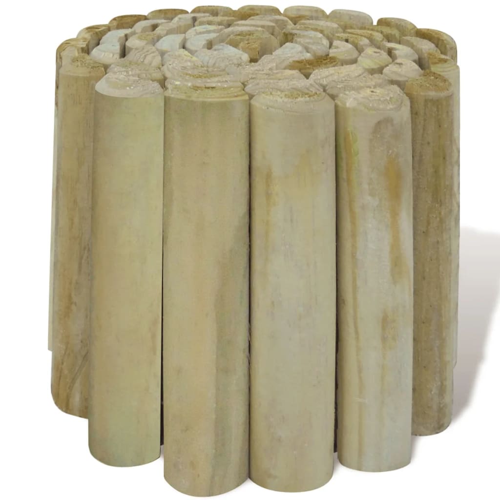 vidaXL Rolborders voor gazon 250x20 cm FSC hout 3 st