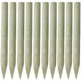 vidaXL Fence Post 10 pcs 100 cm FSC Wood Pointed