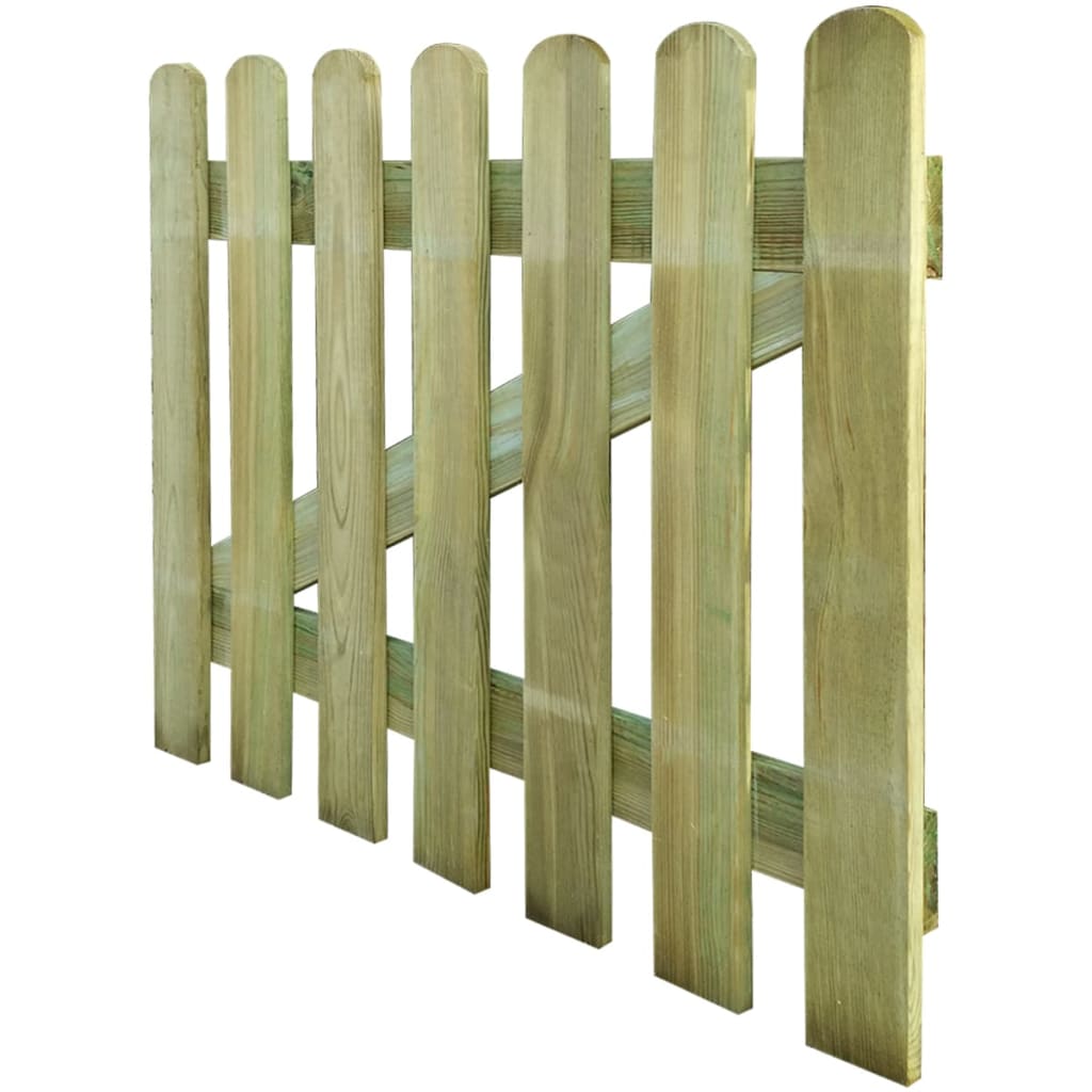 vidaXL Vrtna vrata drvena 100 x 80 cm