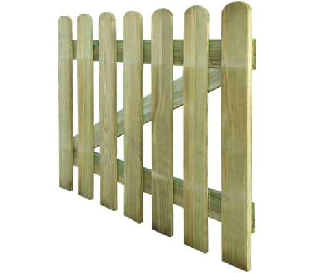 vidaXL Portão de jardim 100x80 cm madeira