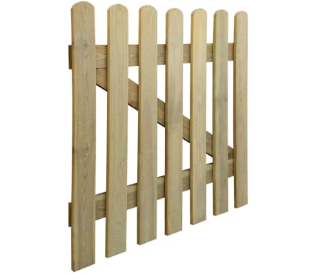 vidaXL Zahradní branka dřevo 100 x 100 cm