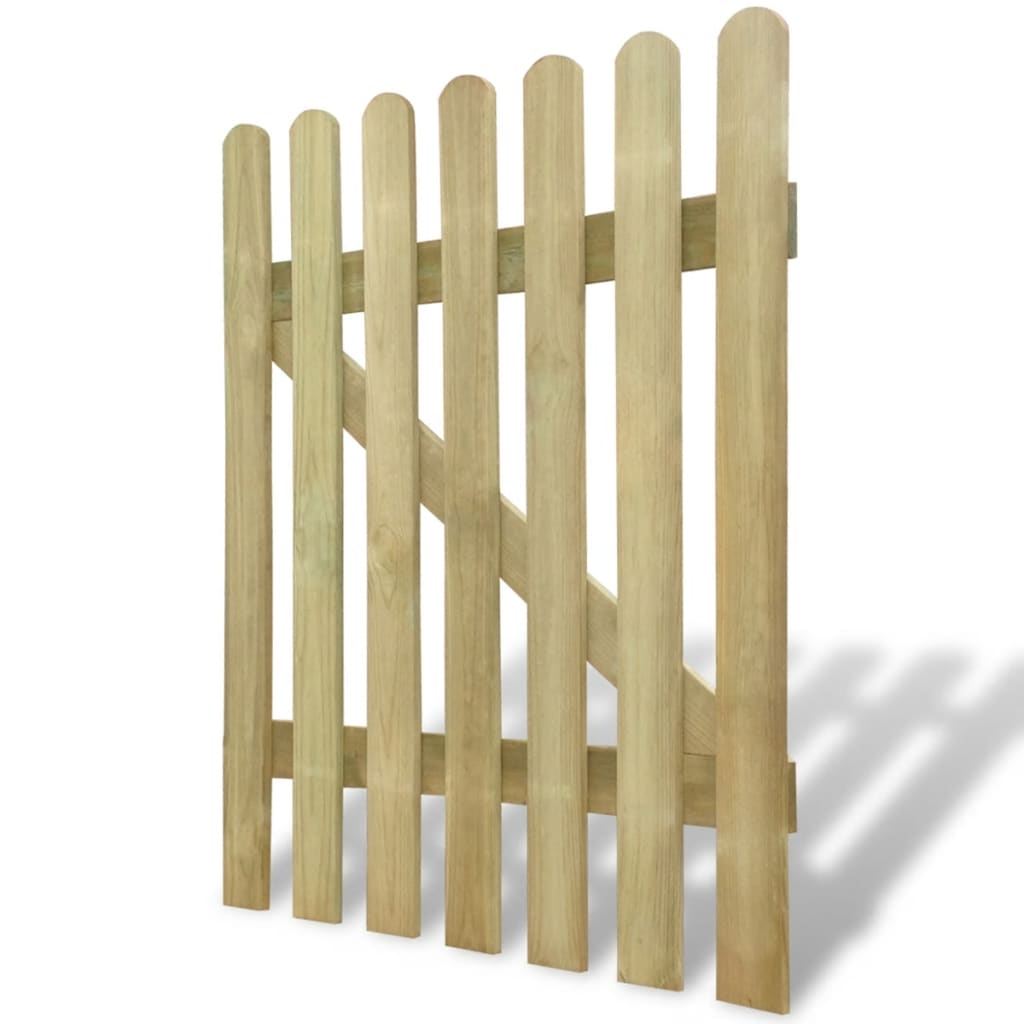 vidaXL Zahradní branka dřevo 100 x 120 cm