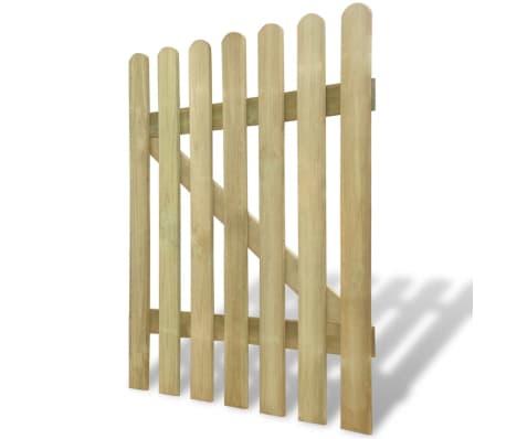 vidaXL Portão de jardim 100x120 cm madeira