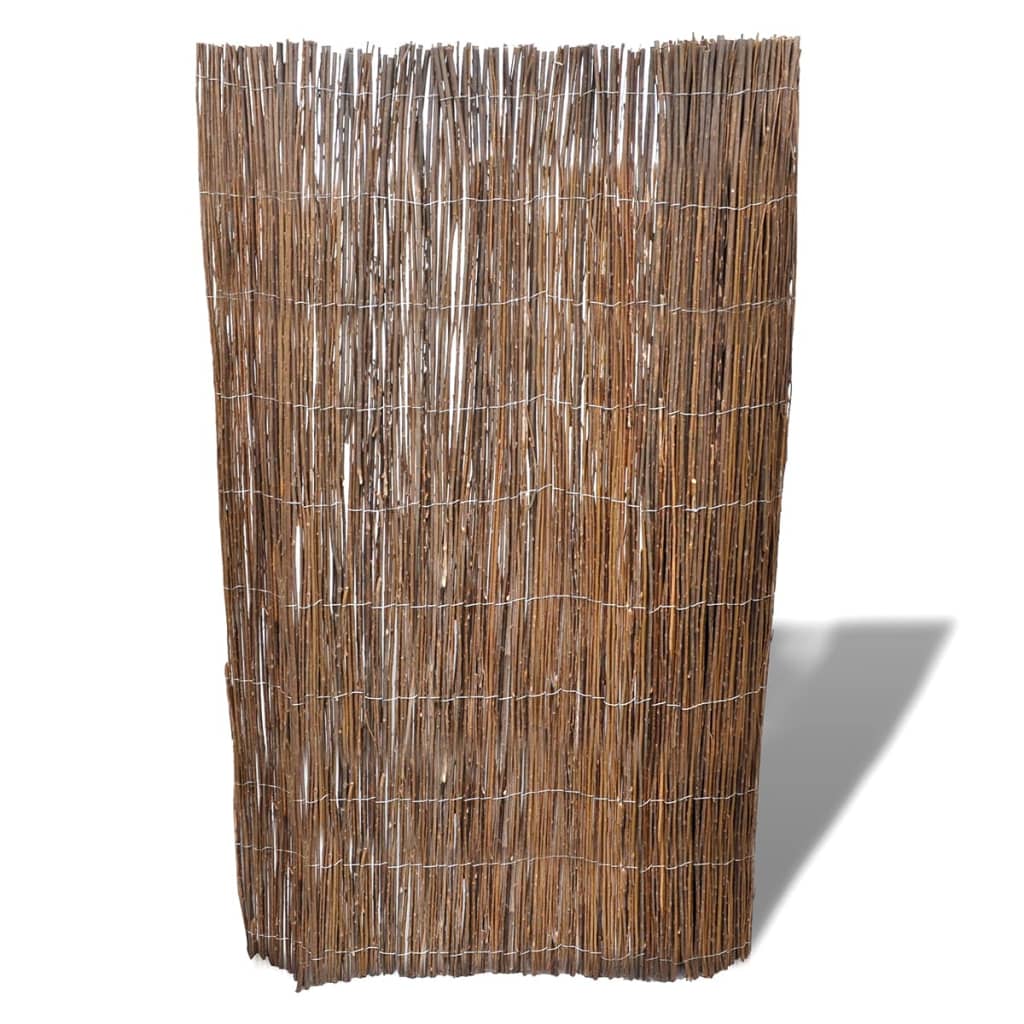 vidaXL Tuinscherm 300x100 cm wilgenhout afbeelding