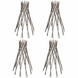 Set of 4 Willow Funnel Trellis 2' 11"