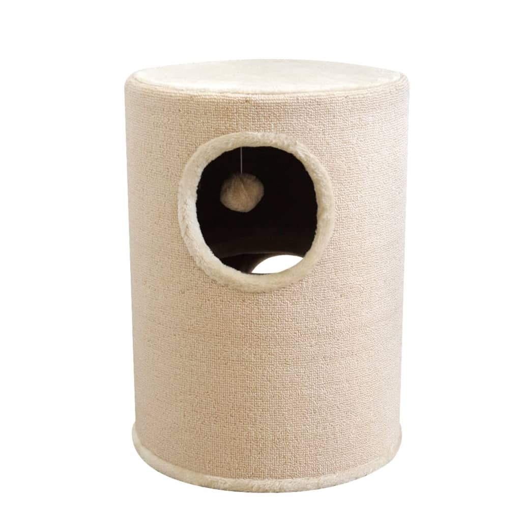 

vidaXL Kattenhuis/krabpaal beige 50 cm