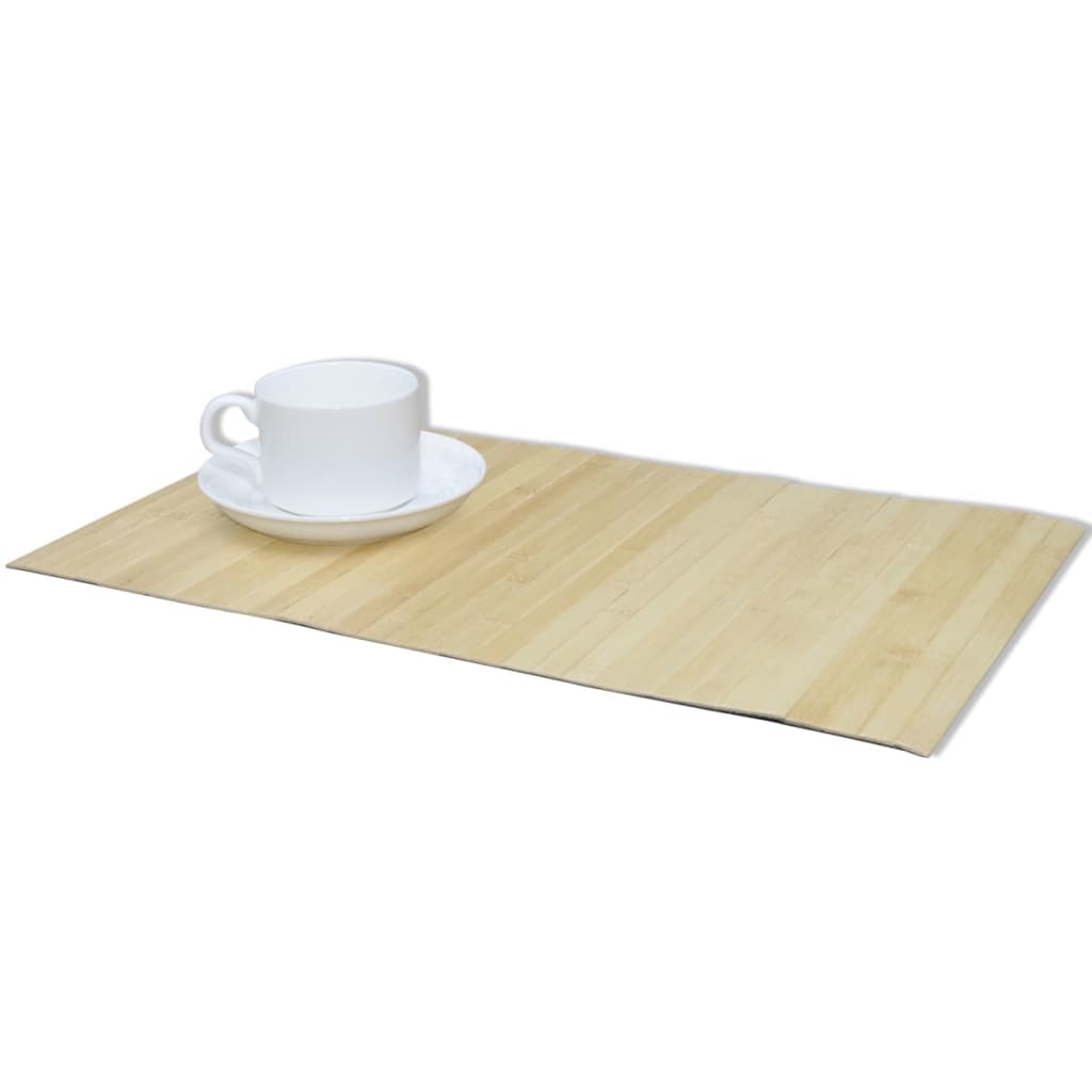 

vidaXL Bamboe Placemat 4 stuks lichte natuurkleur 50 x 30 cm