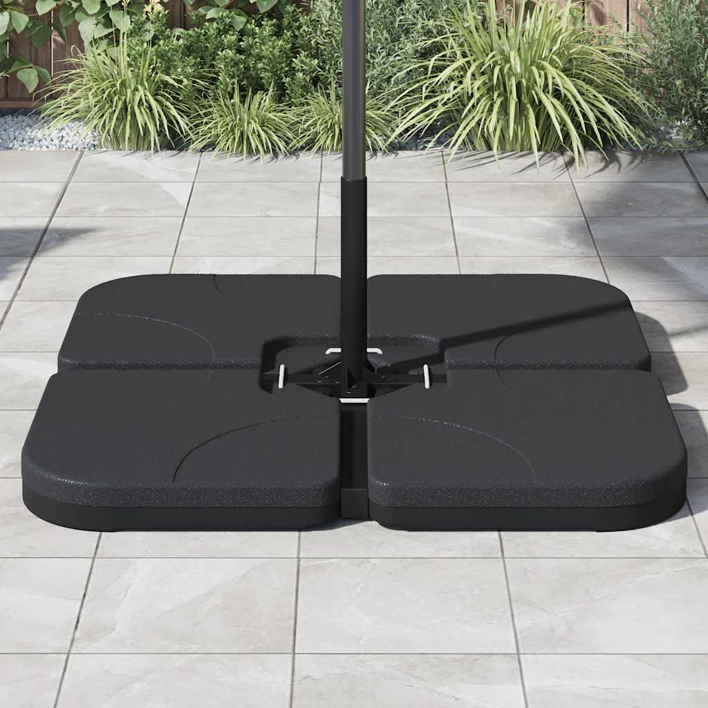 vidaXL Bază de umbrelă portabilă umplută cu nisip / apă, 60L