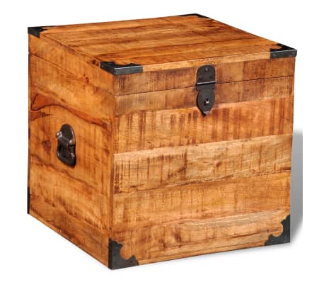 vidaXL Baúl cuadrado almacenamiento caja cajón contenedor almacenaje