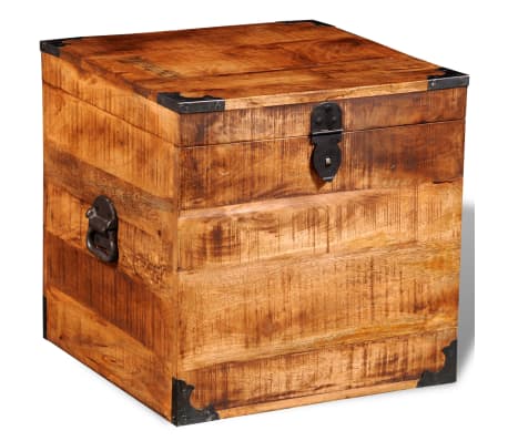 vidaXL Baúl cuadrado almacenamiento caja cajón contenedor almacenaje