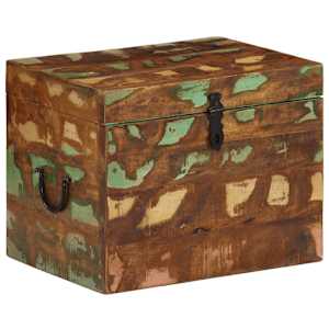 Škatla iz predelanega trdnega lesa