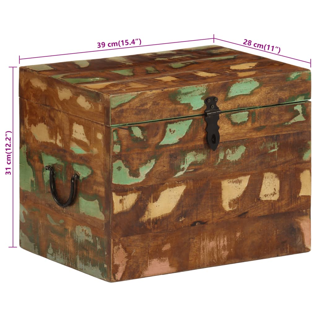 Úložný box recyklované masivní dřevo - obrázek 15