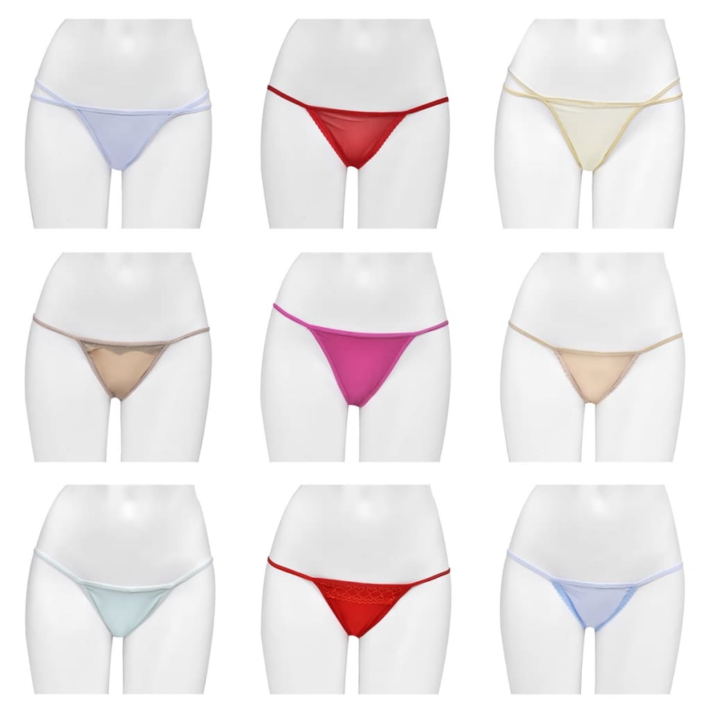 25 Pairs of Women‘s G-string Underwear Mixed Colour & Style Size 36