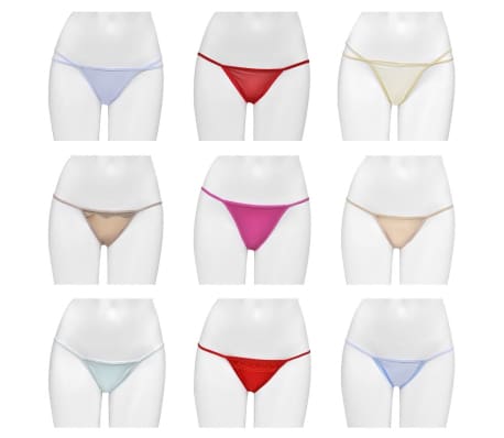 25 Pairs of Women‘s G-string Underwear Mixed Colour & Style Size 36