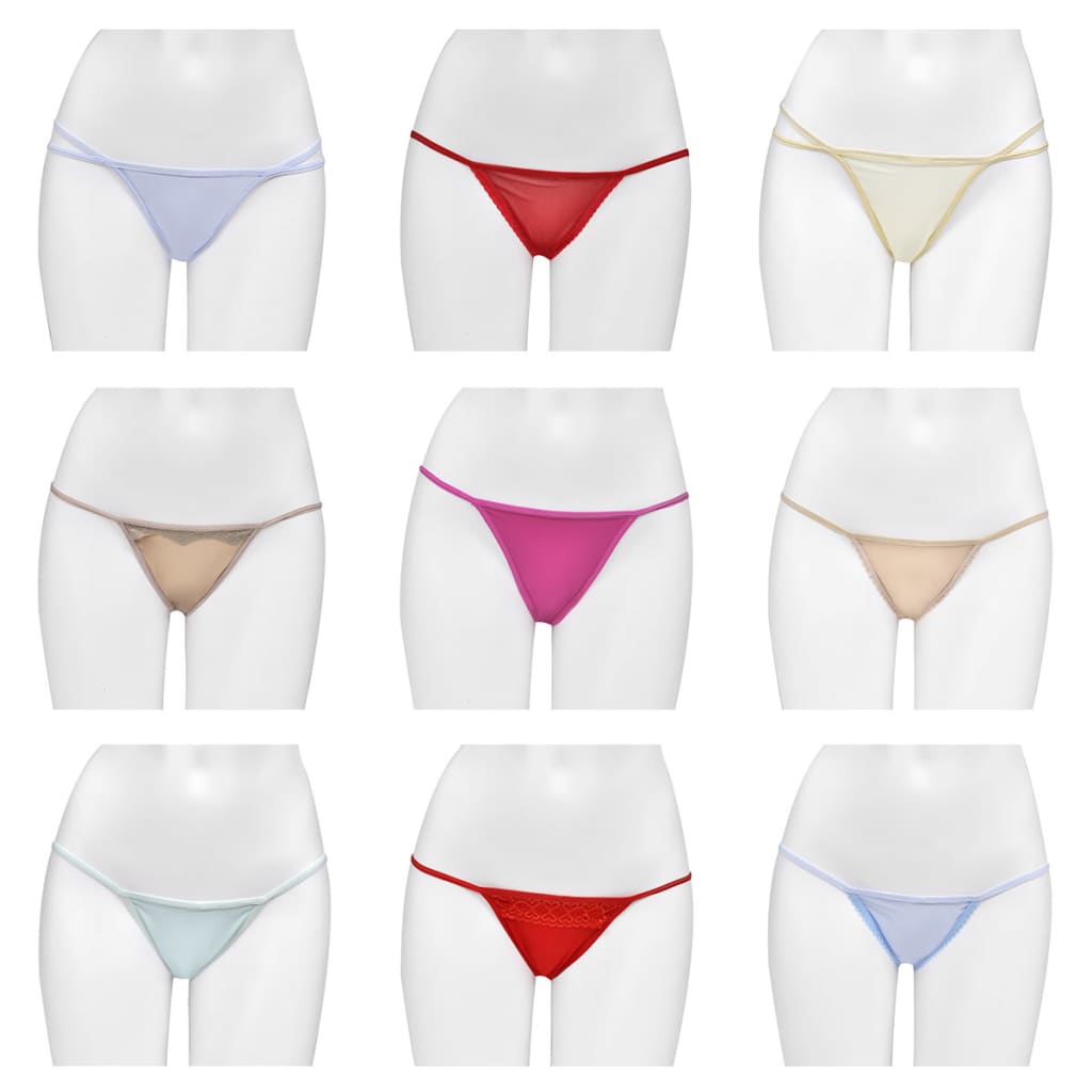 25 x G-String Damenunterwäsche verschiedene Farben & Stile Größe 40