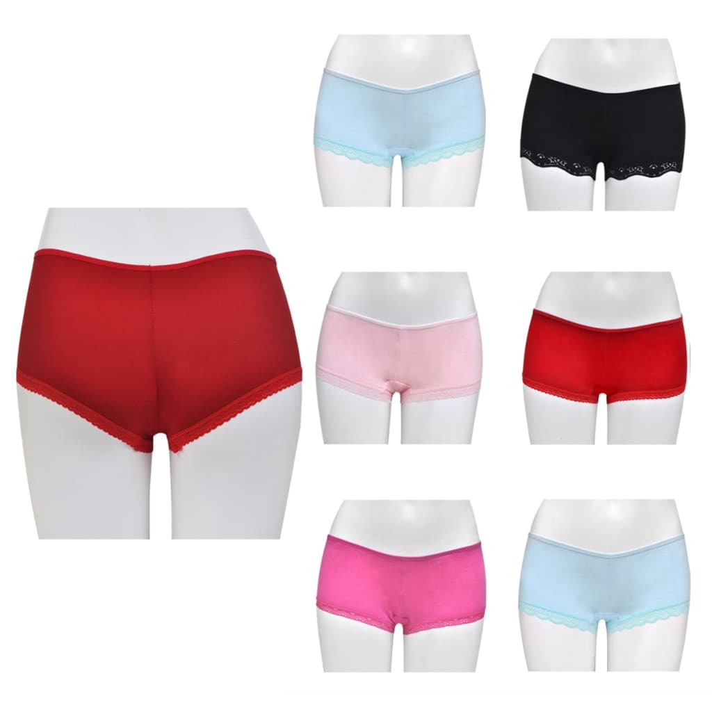 10 Pairs of Women‘s Hipster Underwear Mixed Colour Size & Style 36