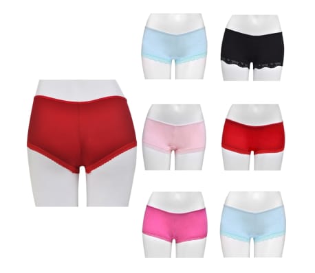 10 Pairs of Women‘s Hipster Underwear Mixed Colour Size & Style 36