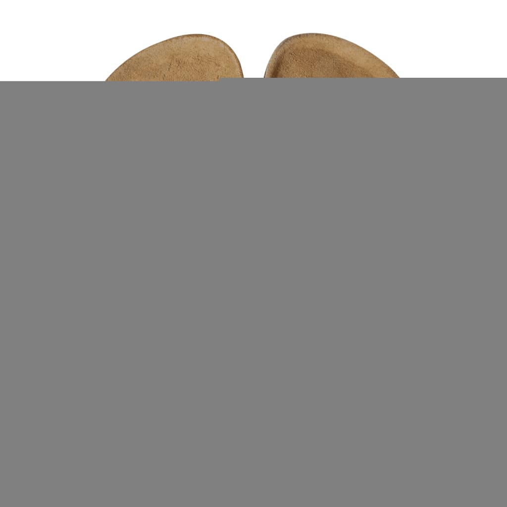 vidaXL Damen Biokork-Sandale mit 3 Schnallen Weiß Größe 38